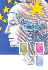 Carte maximum - FRANCE - COR13627 - 28/02/2009 - Marianne et l'Europe - Cachet