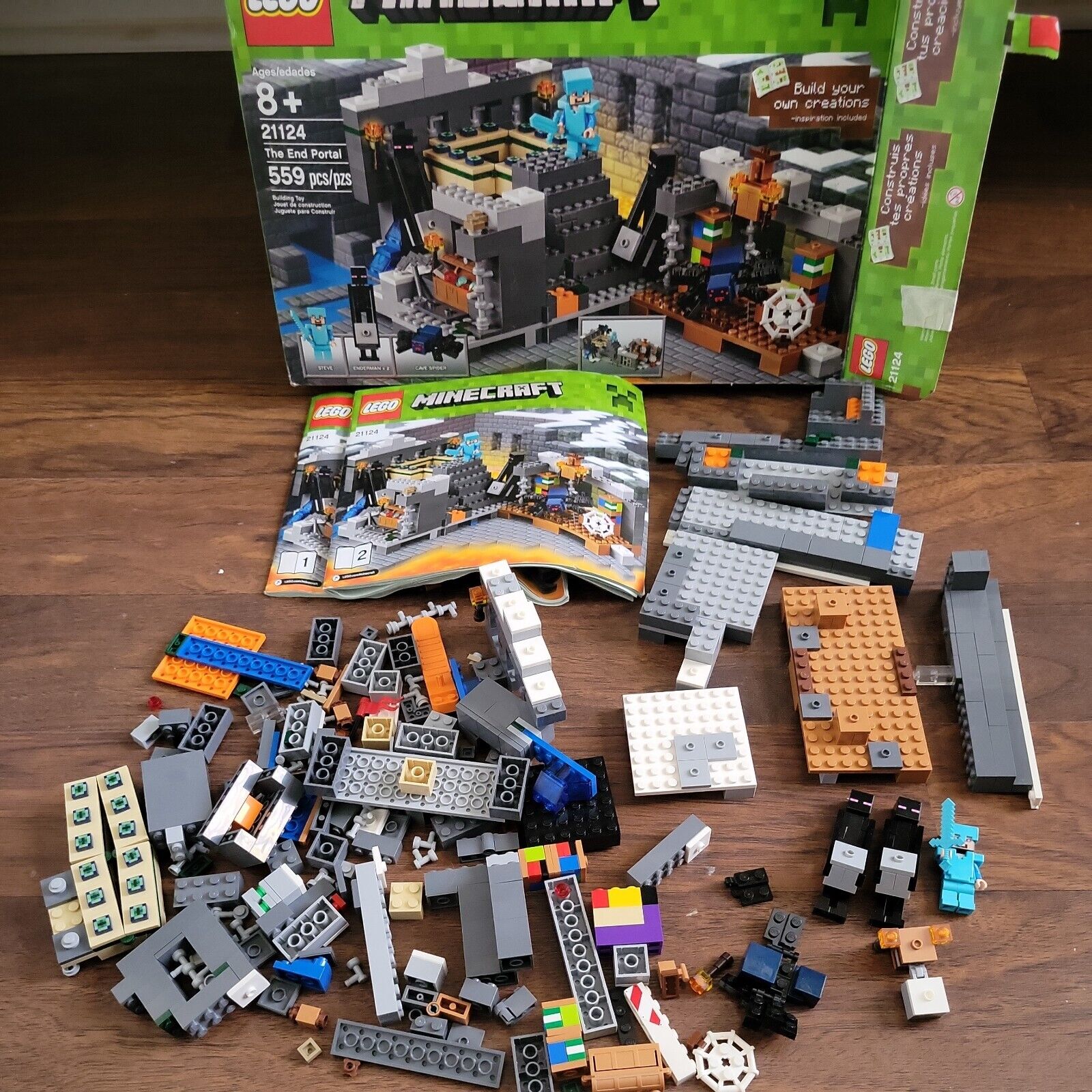 LEGO Minecraft The End Portal 21124 with Cave Spider! 