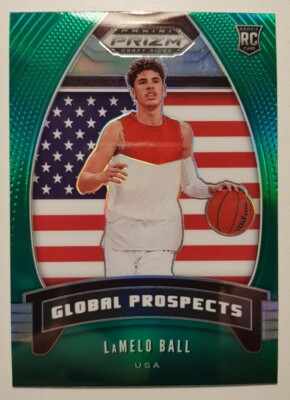 Panini 2020 Draft Picks - LaMelo Ball #98 - Global Prospect Green