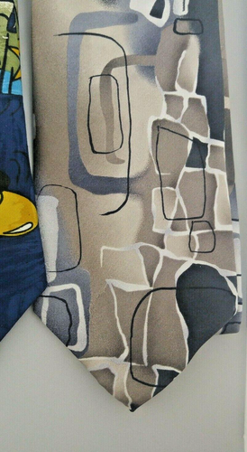 Lote de 4 EXCELENTES Corbatas Traje de Trabajo Usar Acolchado Artesanal Cuello Corbata, Mickey, J. Garcia - Imagen 5 de 9
