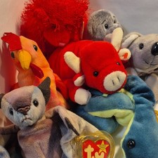 Ty Beanie Babies Mixed Lot Small 6-14 in Stuffed Animals Ages 3-7 Years 3-4 4-7