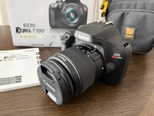 Canon EOS Rebel T100 Digital SLR Camera with EF-S 18-55mm Lens, APS-C Sensor, 18