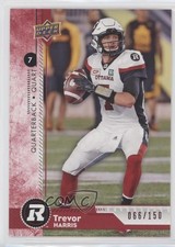 2018 Upper Deck CFL Red 66/150 Trevor Harris #111 r6v