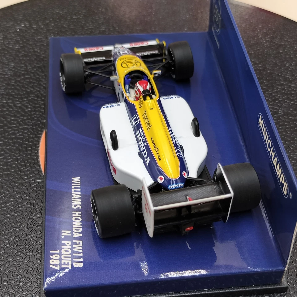 MINICHAMPS 1/43 Williams Honda FW11B Nelson Piquet #6 1987 400870006 - Image 4 of 4