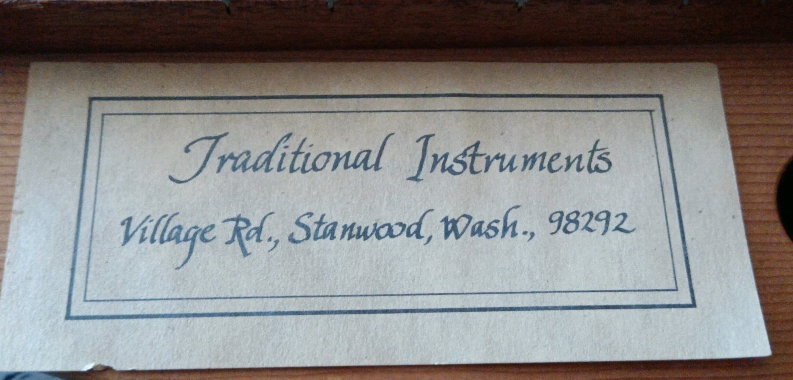 Rob Matheson VTG SIGNED  HOURGLASS MOUNTAIN DULCIMER