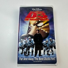 Mighty Ducks D3 VHS Tape Movie Hockey Disney Family Home Video