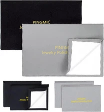6-Piece Jewelry Cleaning Cloth Set for Silver, Gold & Platinum Care