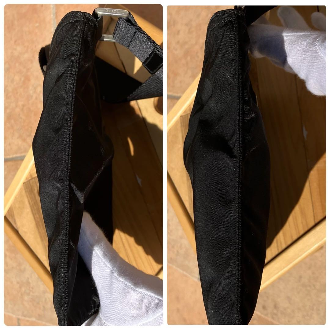 PRADA Shoulder Bag Sacoche Black Nylon thumbnail 4