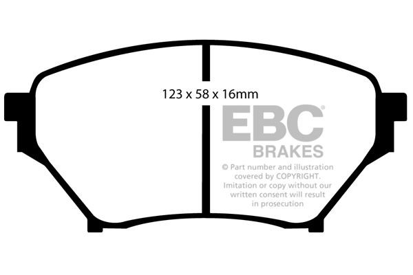 EBC DP41452R BRAKE PAD SET DISC BRAKE Front