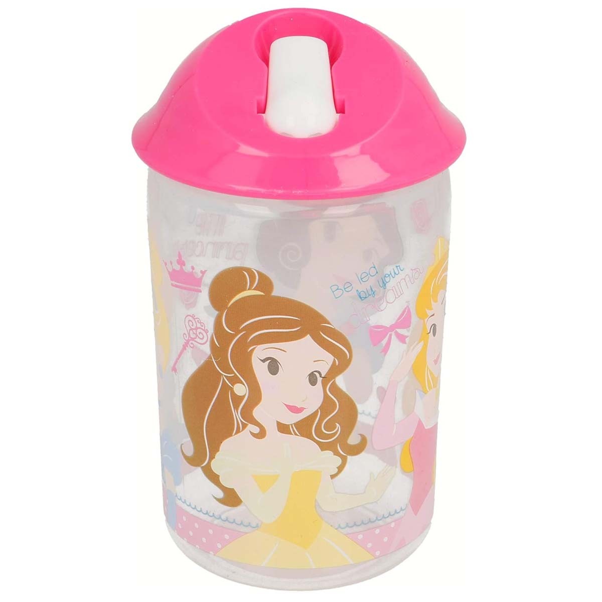 Biberon Princesse 360ml rose sans BPA avec tétine bec pour nourrisson