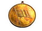 1909 NEW YORK HUDSON-FULTON CELEBRATION WITH EXPLORERS AND AMERICAN FLAG KEY FOB — photo 2