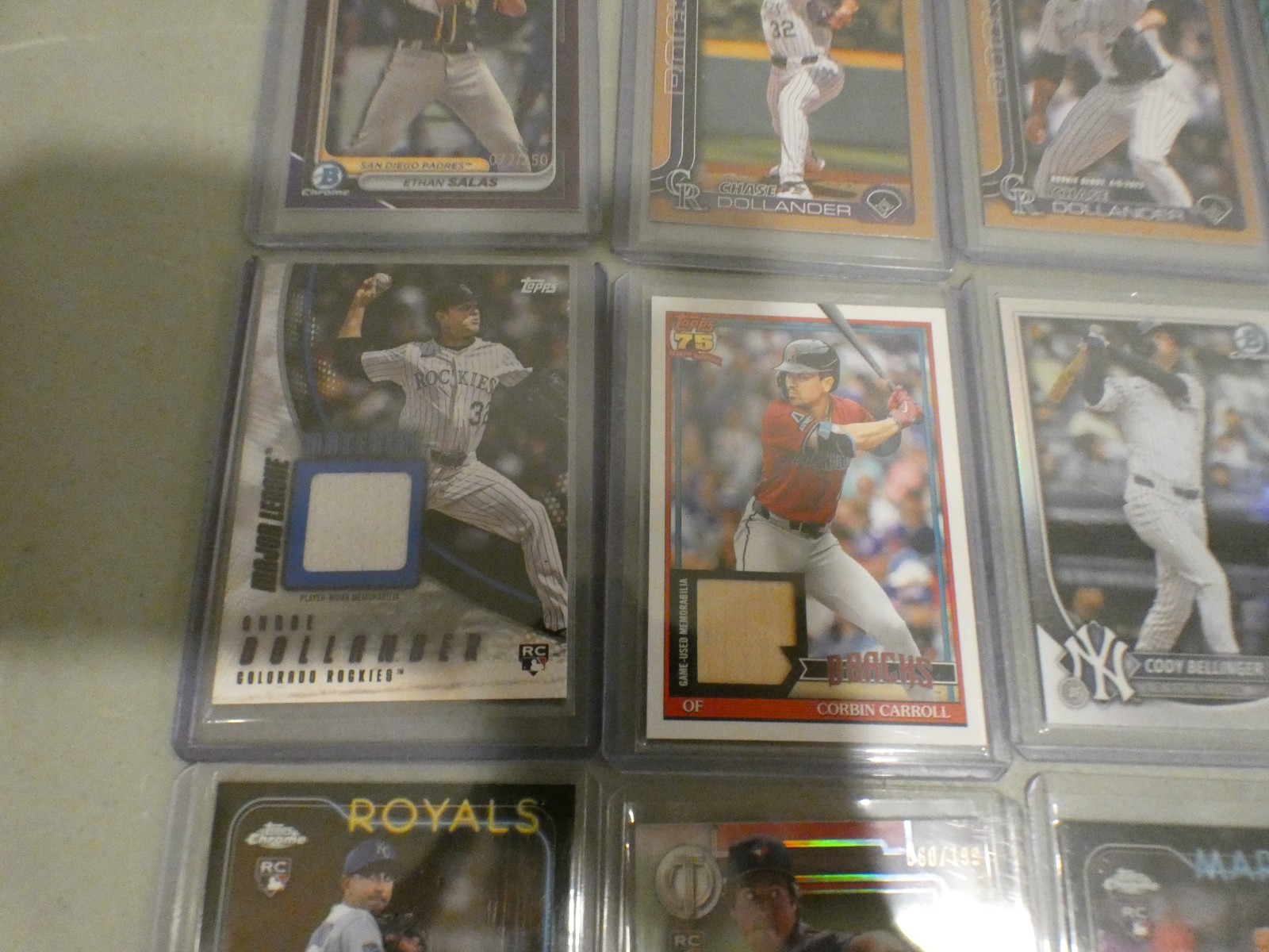 27 Baseball Cards Lot Autos Numbered Bowman Chrome Finest Rookies Vets Mix MLB view 4