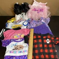 Build A Bear Clothes Lot of 13 Dress Shoes Shirts Shorts Pajama, Plush Clip BABW