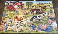 Floor Puzzle. On The Farm Unbranded Puzzle. 24 Jumbo Pieces