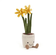 Jellycat Amuseables Daffodil Flower Plant Soft Plush Toy NWT