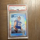 Panini 2018 Donruss Optic Josh Allen Bills Rated Rookie Holo Prizm #154 PSA 9