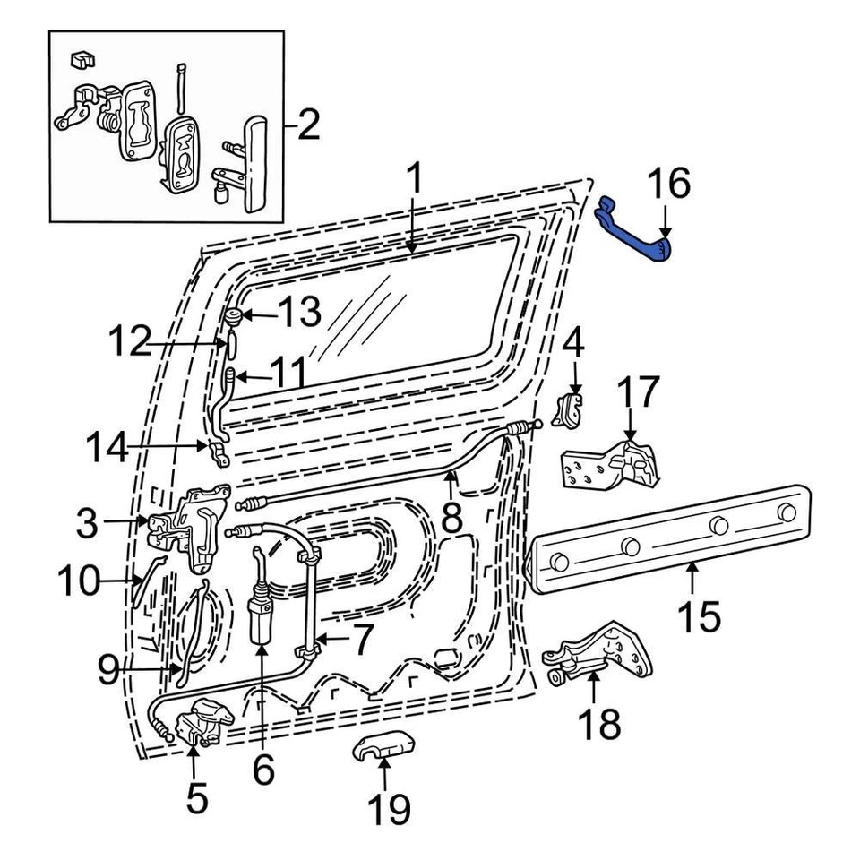 For Ford E-350 Super Duty 1999-2014 Ford F2UZ1525028A Sliding Door Roller - Image 2 of 2