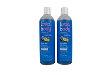 2-pk Lotta Body Style Me Texturizing Setting Hair Lotion Coconut Shea Oil 12 Oz