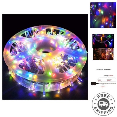 Versatile 165ft 500 LED String Lights - Indoor/Outdoor with Color-Changing Modes