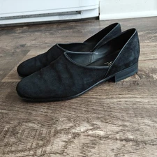 Bode House Slippers, Loafers Black Suede Size 41 EU, 8 US Made In Italy $880