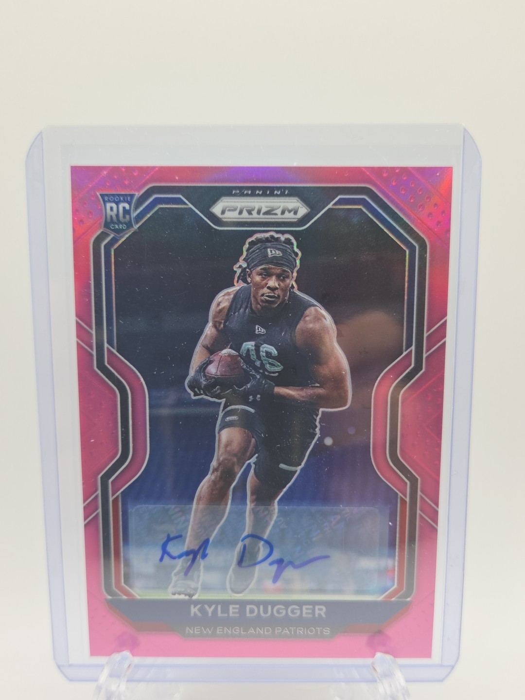 2020 Panini Prizm - Rookie Kyle Dugger #368 Pink Prizm Autographs