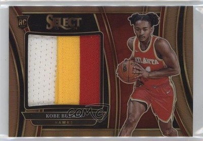 2023 Panini Select Jumbo Rookie Swatches Copper Prizm 17/49 Kobe Bufkin RC 0mn9