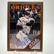 Kyle Stowers 2023 Topps 1988 35th Anniversary Gold Auto /50 RC Orioles 🔥