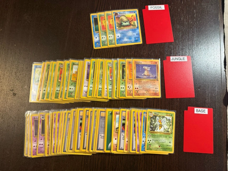 Pokémon Karten Auflösung Fossil / Jungle