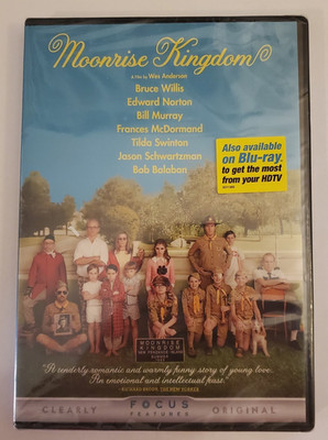 Moonrise Kingdom, (DVD, 2012), New Sealed