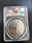 2025 American Silver Eagle CAC MS70 First Delivery Flag Label