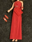 Vintage Francie Sheath Dress & Belt Made From 1966 Dress Makers Kit by Mattel