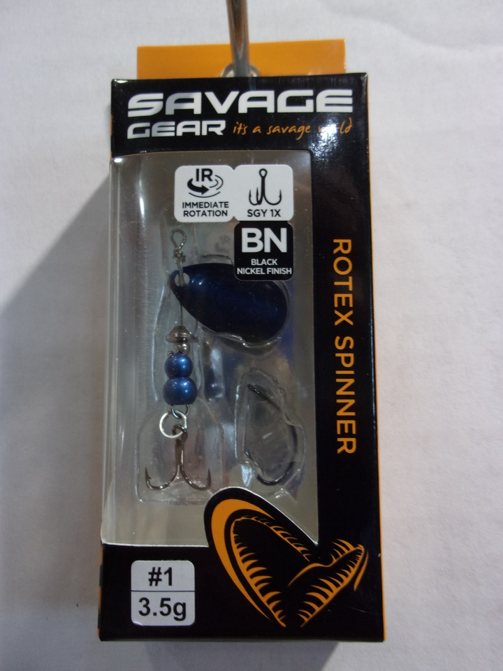 SAVAGE GEAR ROTEX inline spinner 1/8 oz size 1 | eBay