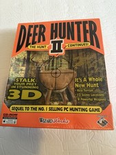 Deer Hunter II 2 TWO The Hunt Continues PC, 1998 HUNTING WIndows 95/98 SEALED
