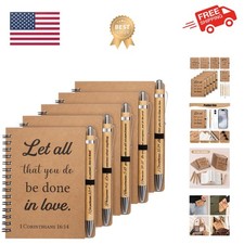 10 Pcs/5 Set of Christian Gifts Spiral Notebooks Bulk Journals with Christian...