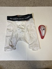 Shock Doctor Core Compression Shorts  Protective BioFlex Cup Boys Large.