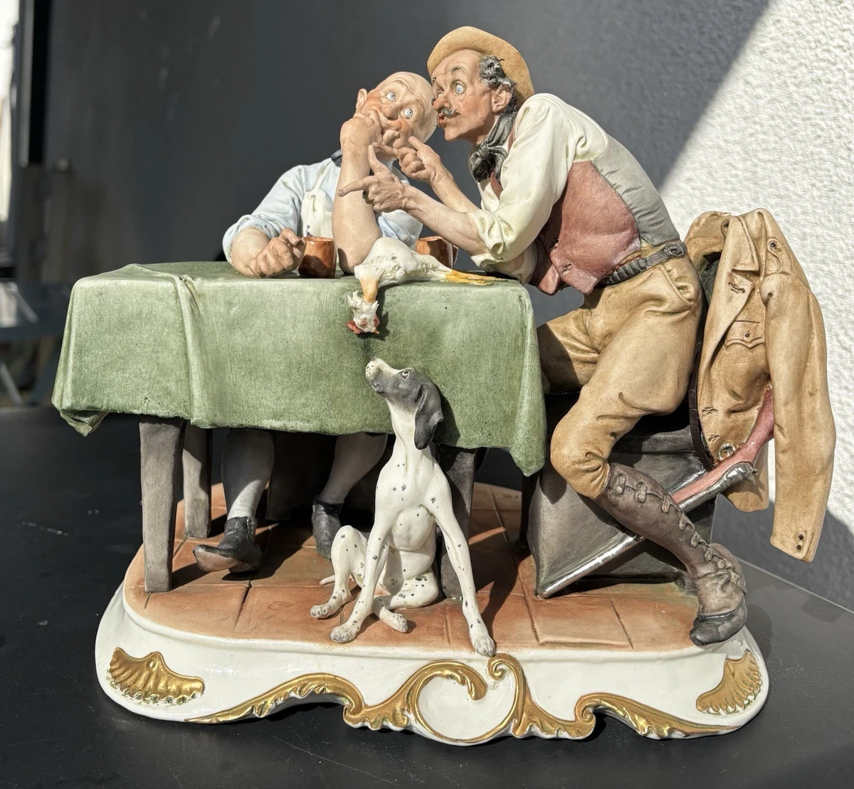 Capodimonte 陶器 置物 老人と犬と荷車 capodimonte figurine products for sale | eBay