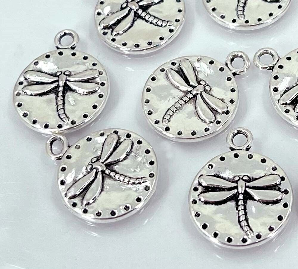 Dragonfly Charm Antiqued Sterling Silver Dragonfly Charm Antiqued Sterling Silver