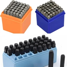 3/5/6mm Metal Number and Letter Punch Set Stamping Tool Set Kit Capitacal Punch