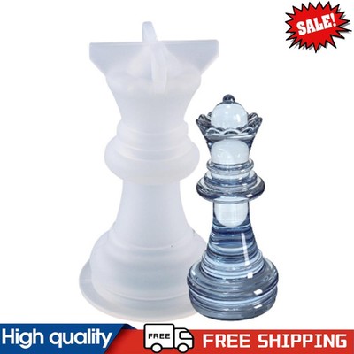 3D International Schachfiguren Form Zum Selbermachen Schachfiguren Silikonform (Königin) #g