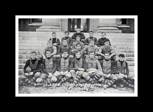 CLEMSON TIGERS MATTED CLASSIC 1908 FOOTBALL TEAM PHOTO #2