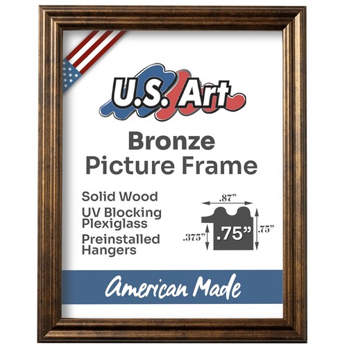 US ART Rahmen 0,75" traditionelle Farben Wanddeko Bilderrahmen - 17x22 Zoll - Bild 8 von 43