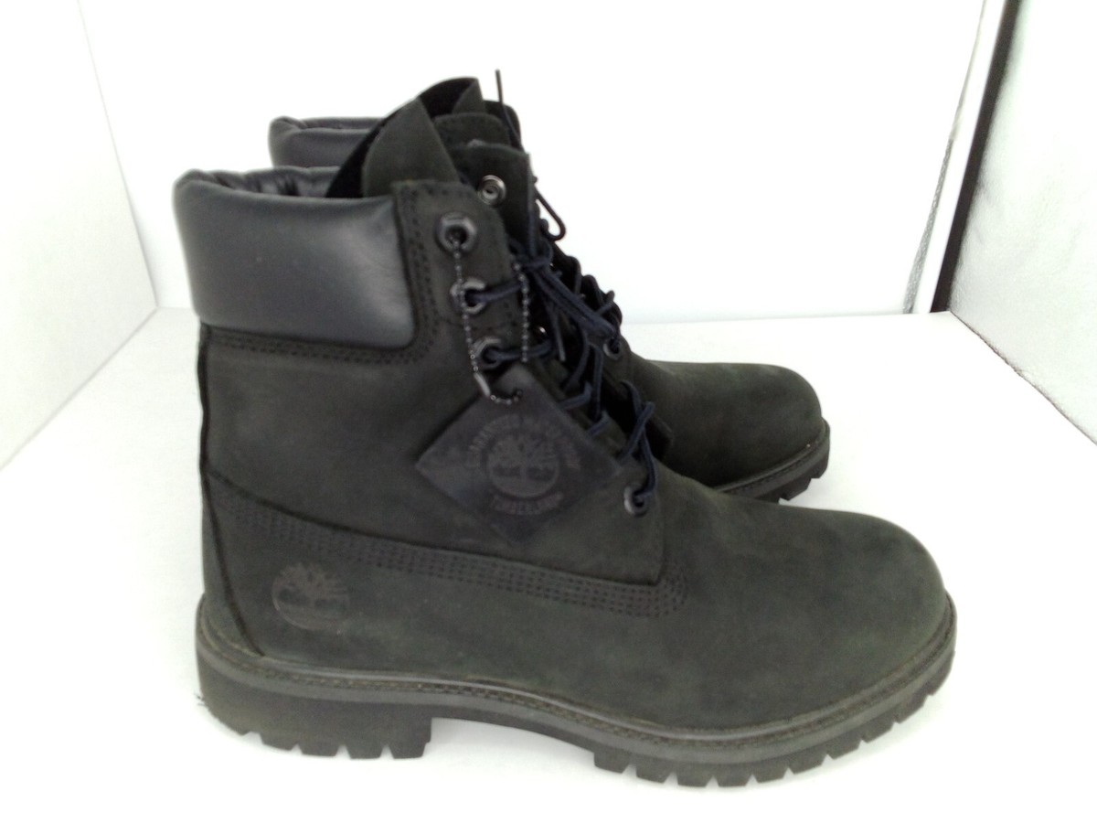 Timberland Men's 6 Inch Premium Boot, Black Nubuck, 7W (US) | eBay