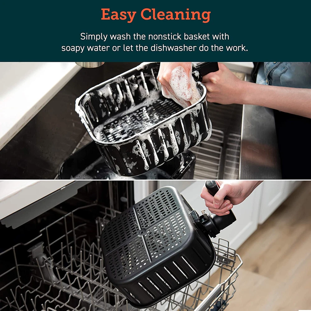 Original 5.8QT Replacement Basket Air Fryer Accessories for CP358-AF and CS358-AF Models