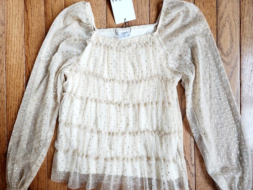 NWT Zara Girl Holiday Top Size 11-12 - Picture 2 of 3