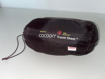 Cocoon TravelSheet Reiseschlafsack, 220x85cm, Thermolite Performer, schwarz