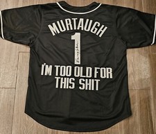 Danny Glover “Roger Murtaugh” Lethal Weapon Signed Jersey I'm Too Old JSA COA