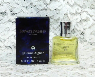 Etienne Aigner Private Number for Men Eau De Toilette Splash Mini .17 fl oz New