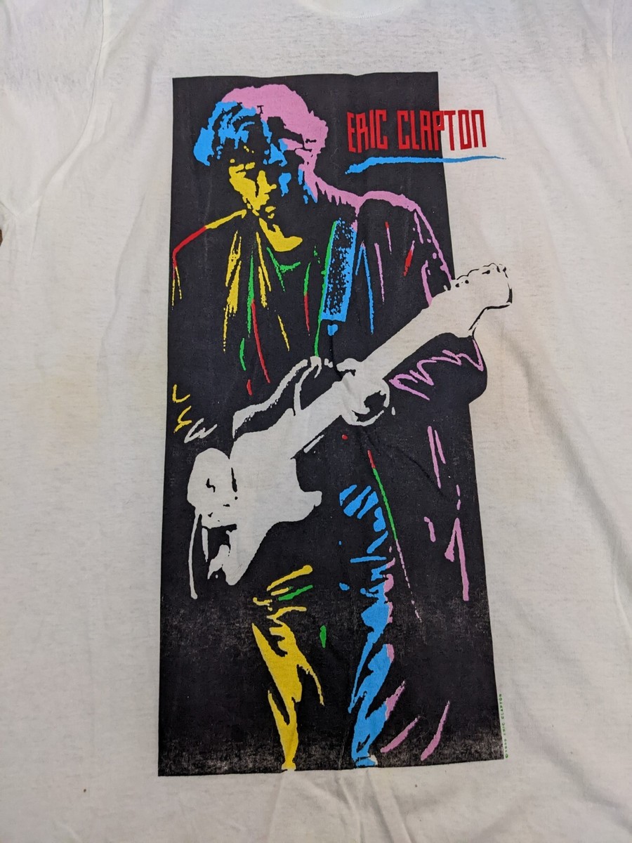 Vintage 1990 Eric Clapton Journeyman Band World Tour Tshirt Vintage 1990 Eric Clapton Journeyman Band World Tour Tshirt