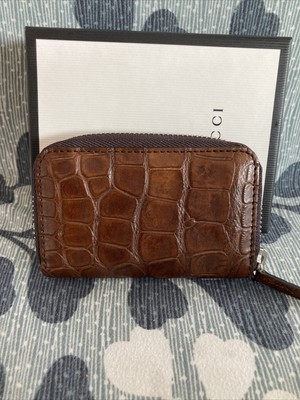gucci crocodile card case
