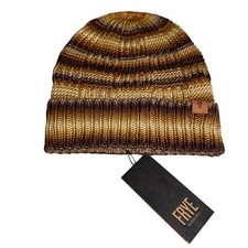 Frye Space Dye Brown Cuff Beanie NWT